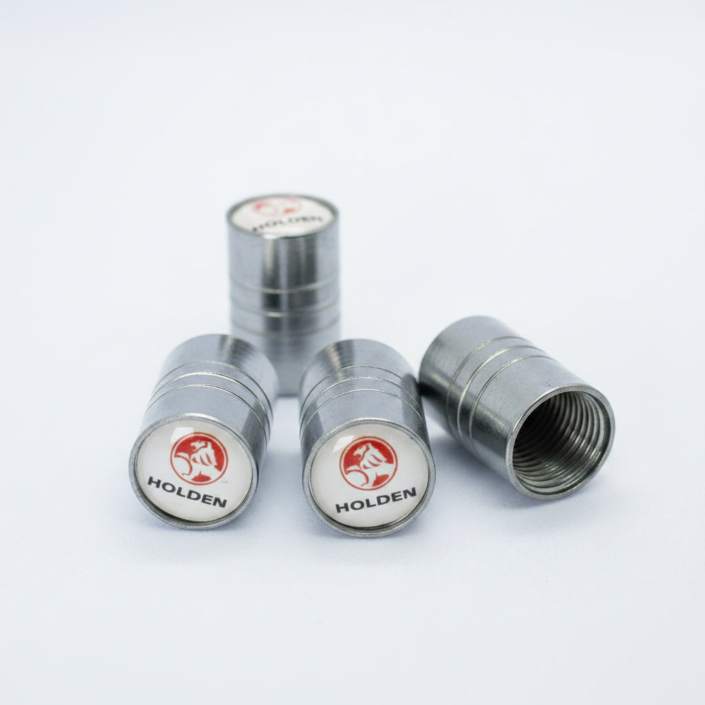 Holden Style Tyre Valve Cap - Barrel Style (Set of 4)