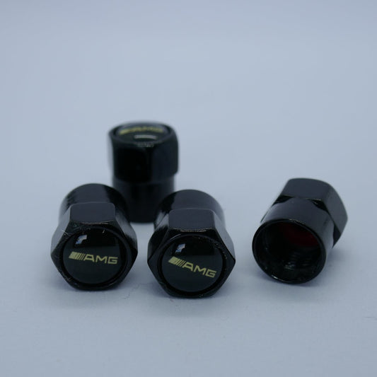 AMG Style Tyre Valve Cap - Nut Style (Set of 4)