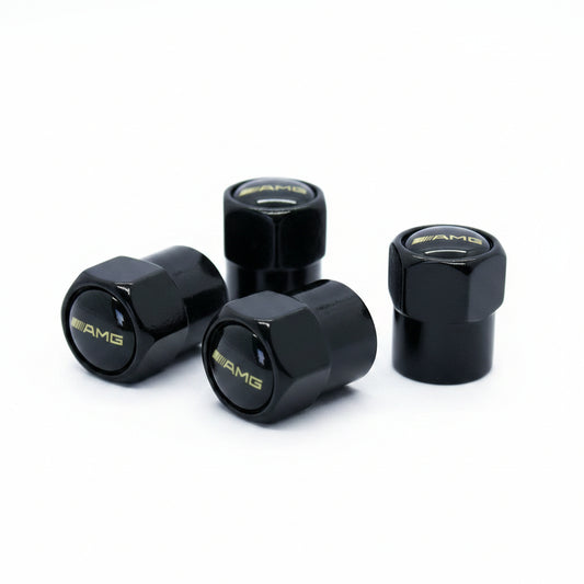 AMG Style Tyre Valve Cap - Nut Style (Set of 4)