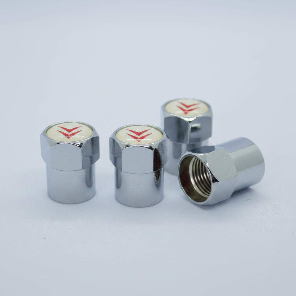Citroen Style Tyre Valve Cap - Nut Style (Set of 4)