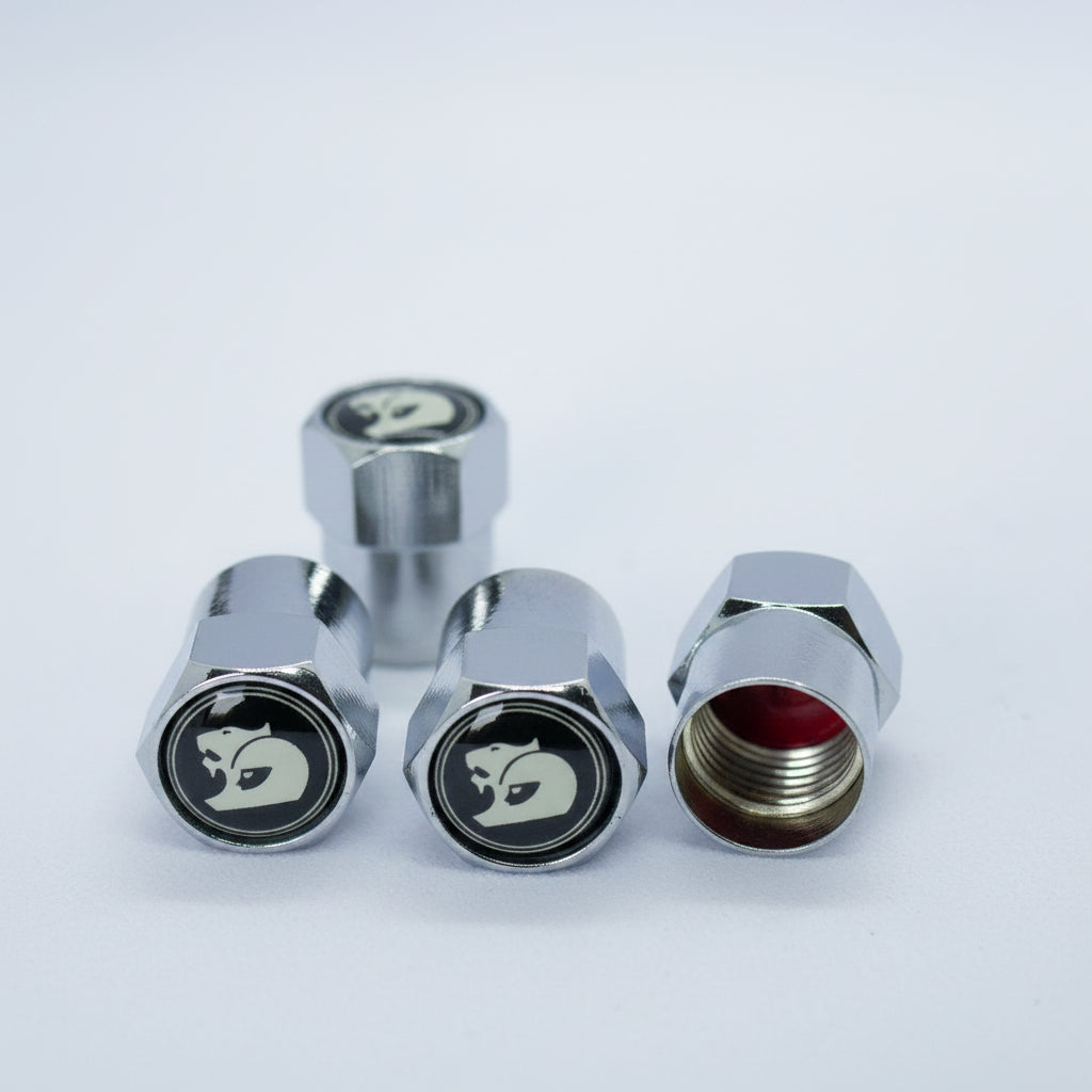 HSV Style Tyre Valve Cap - Nut Style (Set of 4)