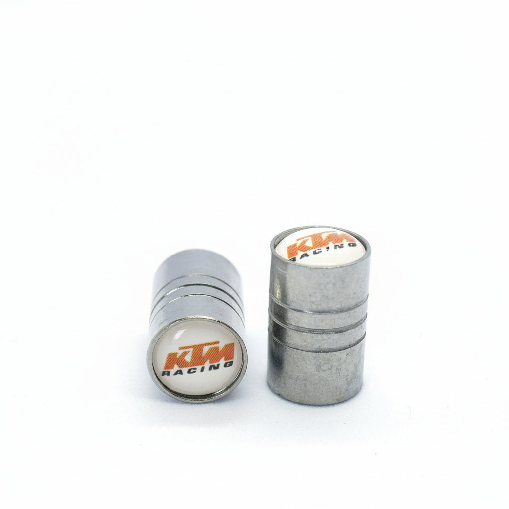KTM Style Tyre Valve Cap - Barrel Style (Set of 2)