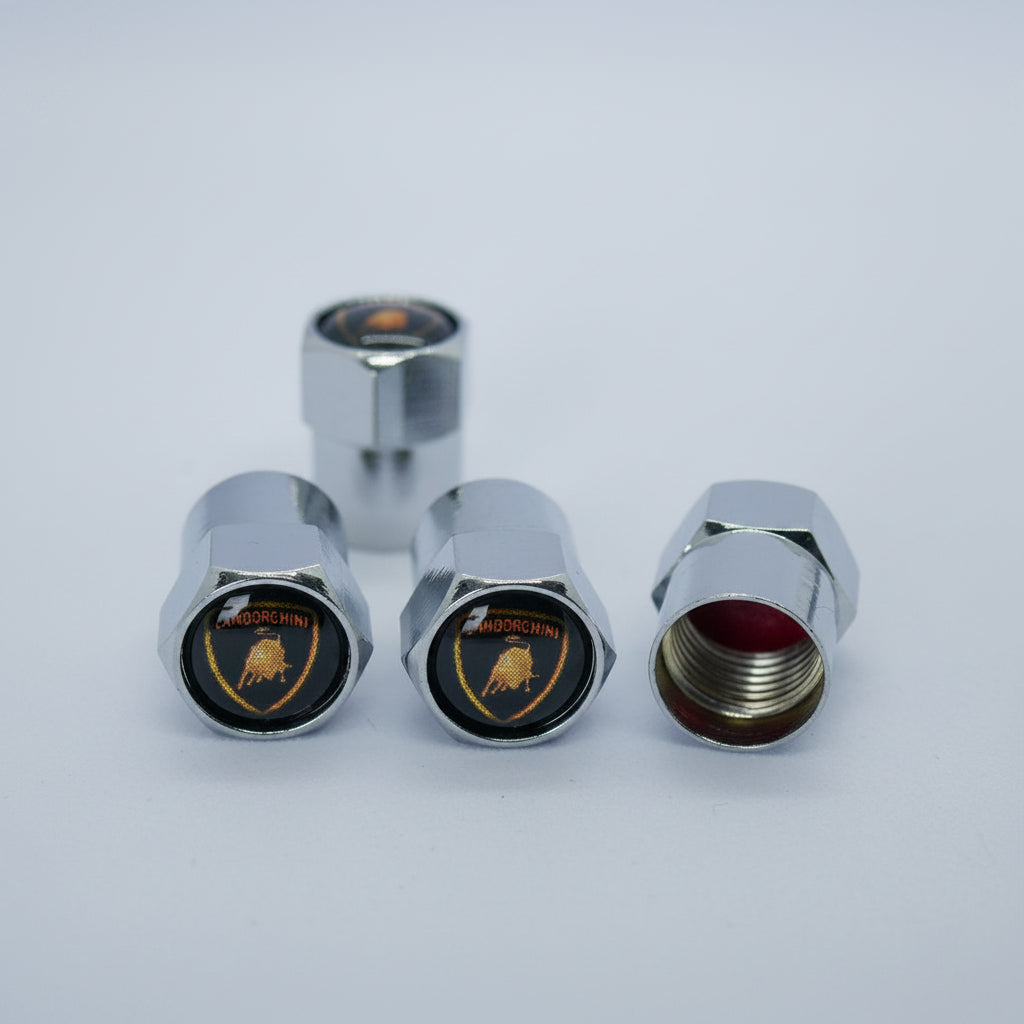 Lamborghini Style Tyre Valve Cap - Nut Style (Set of 4)