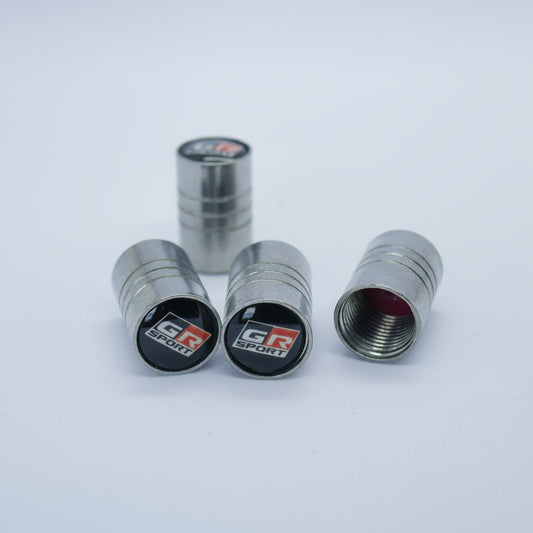 Toyota GR Style Tyre Valve Cap - Barrel Style (Set of 4)