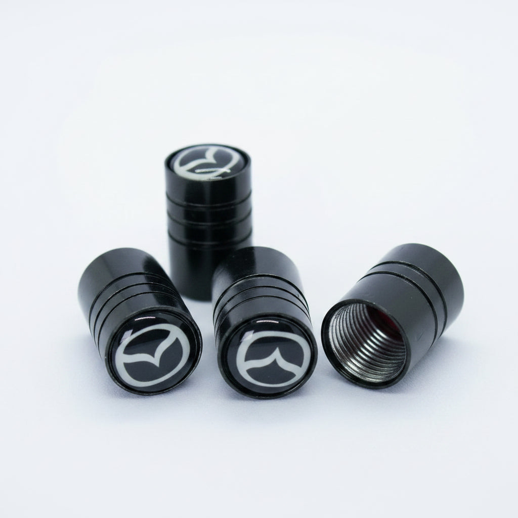 Mazda Style Tyre Valve Cap - Two Styles Style (Set of 4)
