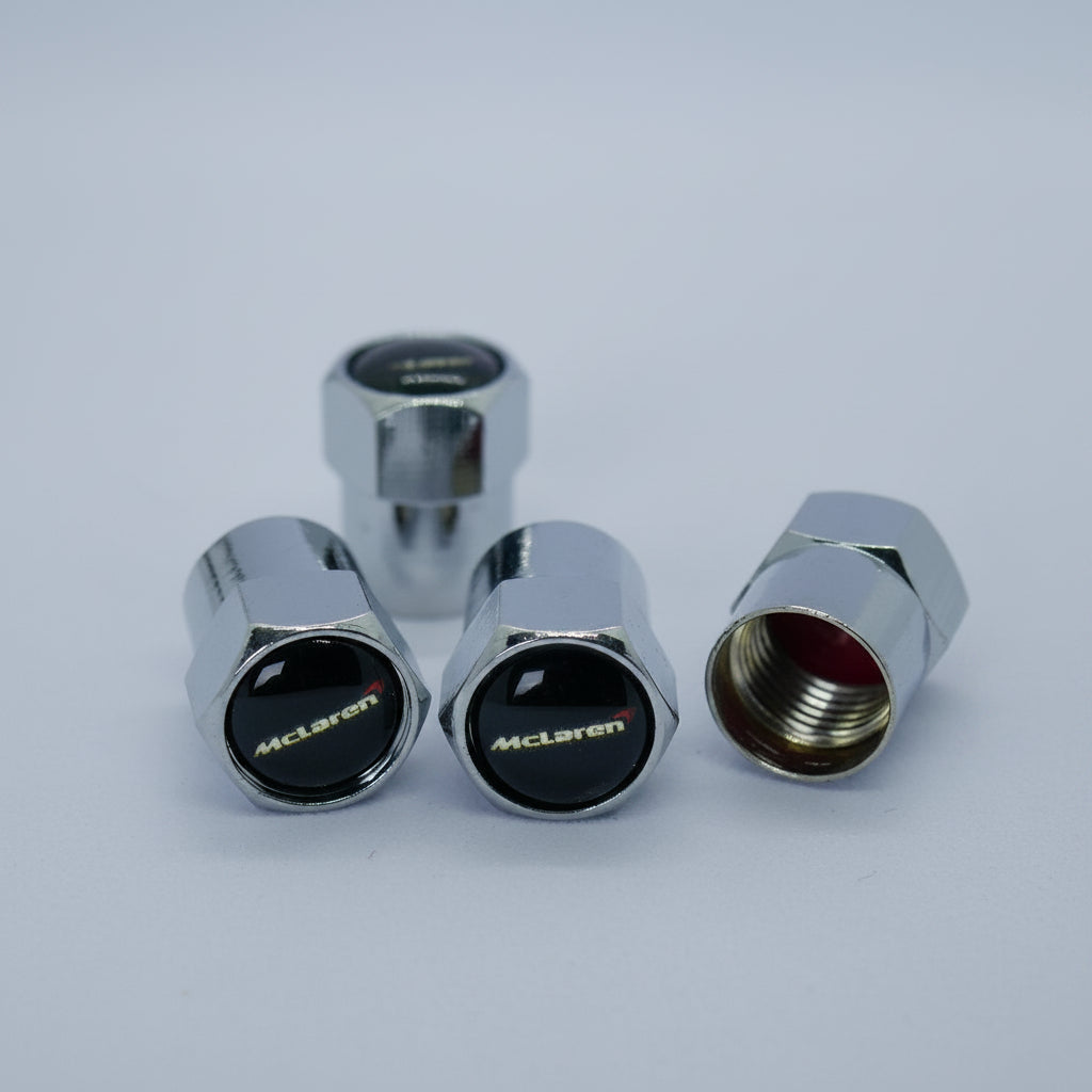 McLaren Style Tyre Valve Cap - Nut Style (Set of 4)