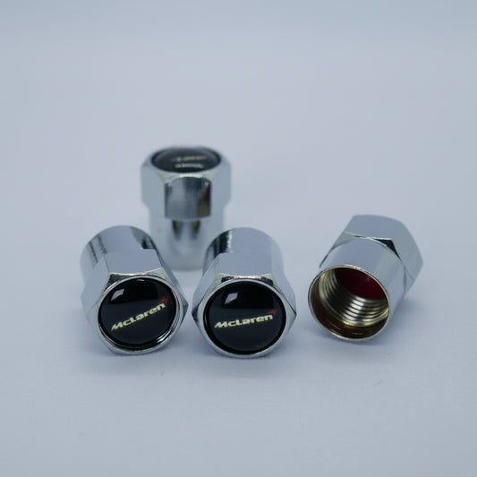 McLaren Style Tyre Valve Cap - Nut Style (Set of 4)