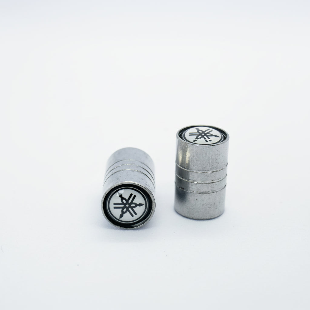 Yamaha Style Tyre Valve Cap - Barrel Style (Set of 2)