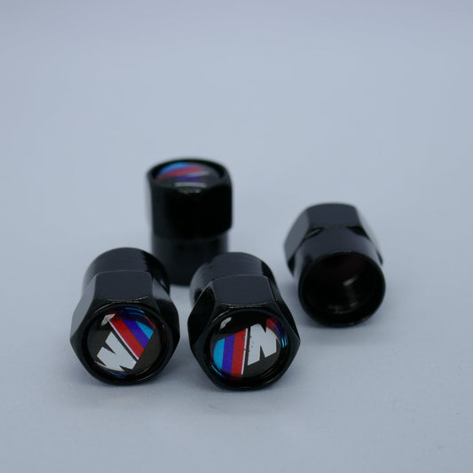 BMW M Sport Style Tyre Valve Cap - Nut Style (Set of 4)