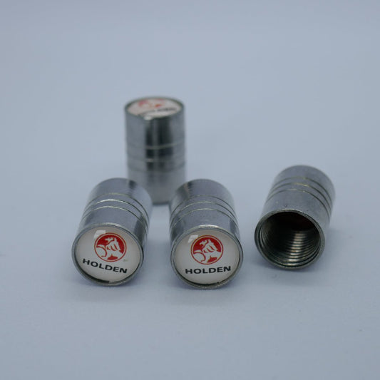 Holden Style Tyre Valve Cap - Barrel Style (Set of 4)