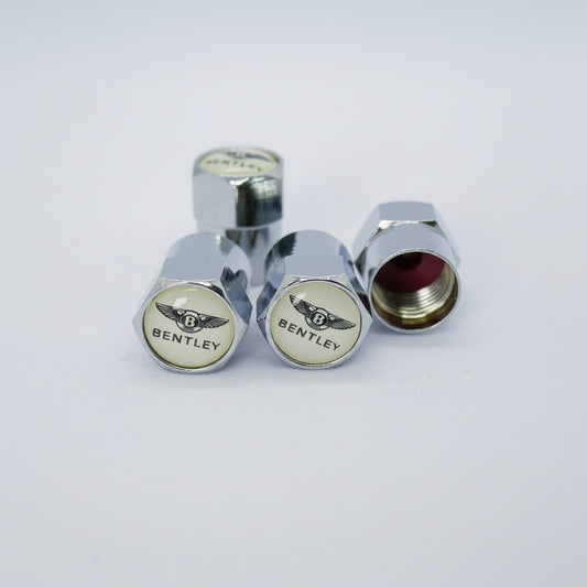 Bentley Style Tyre Valve Cap - Nut Style (Set of 4)