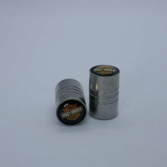 Harley Davidson Style Tyre Valve Cap - Barrel Style (Set of 2)