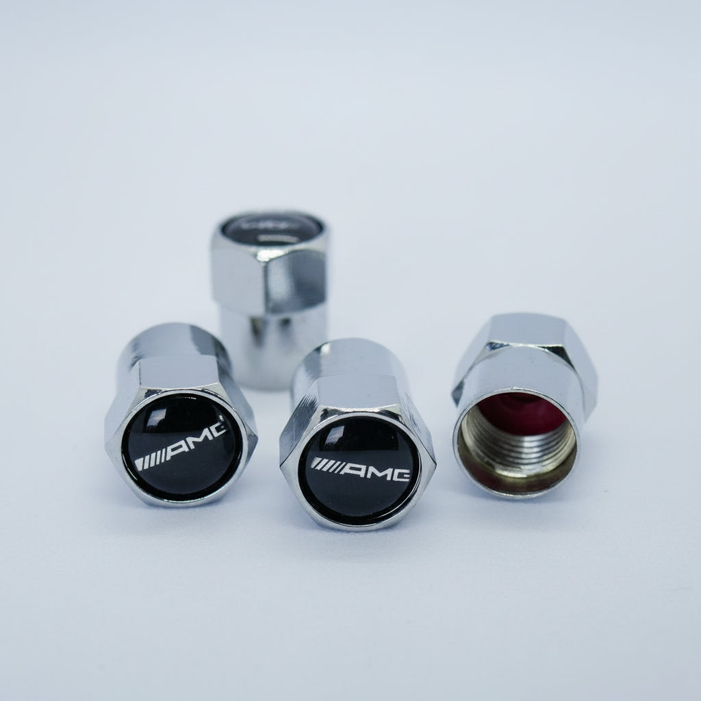 AMG Style Tyre Valve Cap - Nut Style (Set of 4)