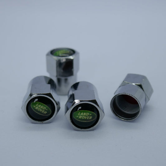 Land Rover Style Tyre Valve Cap - Nut Style (Set of 4)