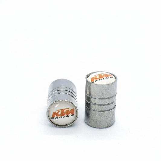 KTM Style Tyre Valve Cap - Barrel Style (Set of 2)