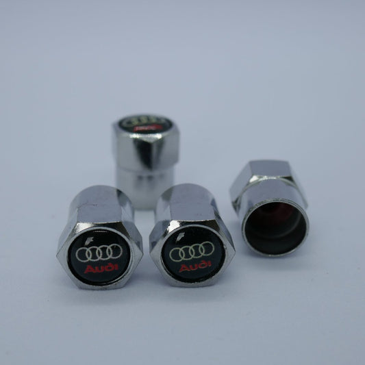 Audi Style Tyre Valve Cap - Nut Style (Set of 4)