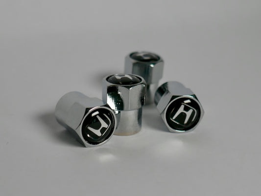 Honda Style Tyre Valve Cap - Nut Style (Set of 4)