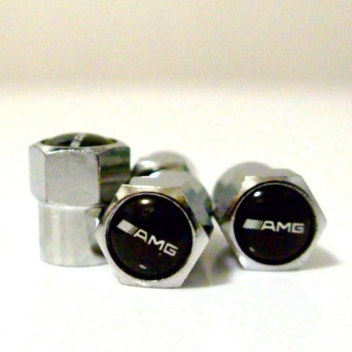 AMG Style Tyre Valve Cap - Nut Style (Set of 4)
