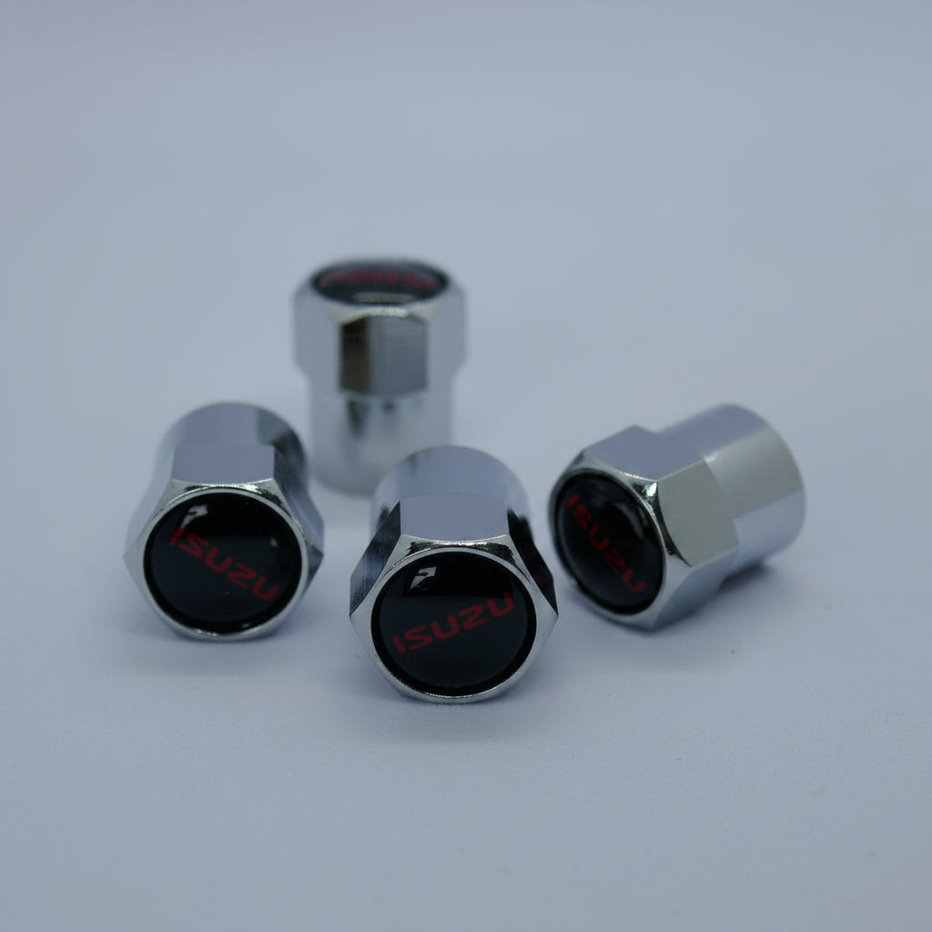 Isuzu Style Tyre Valve Cap - Nut Style (Set of 4)