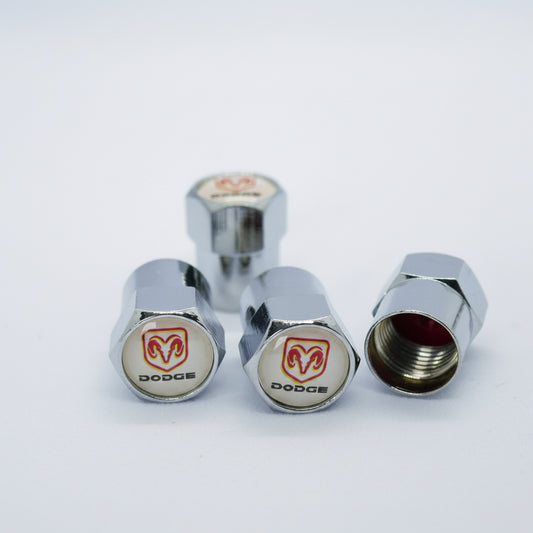 Dodge RAM Style Tyre Valve Cap - Nut Style (Set of 4)