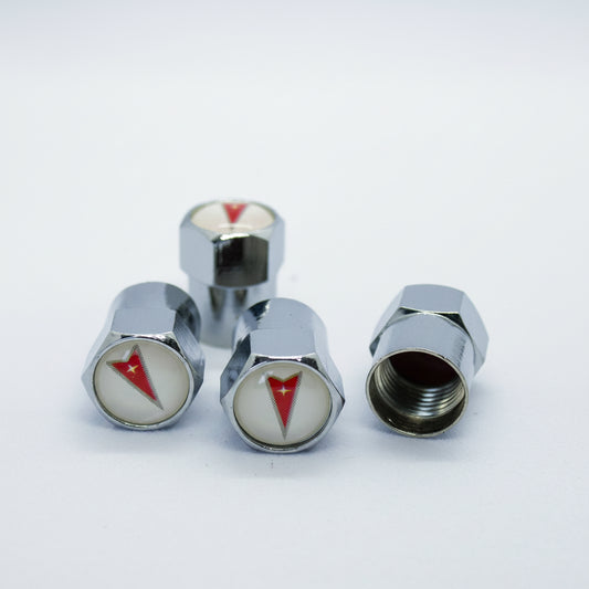 Pontiac Style Tyre Valve Cap - Nut Style (Set of 4)