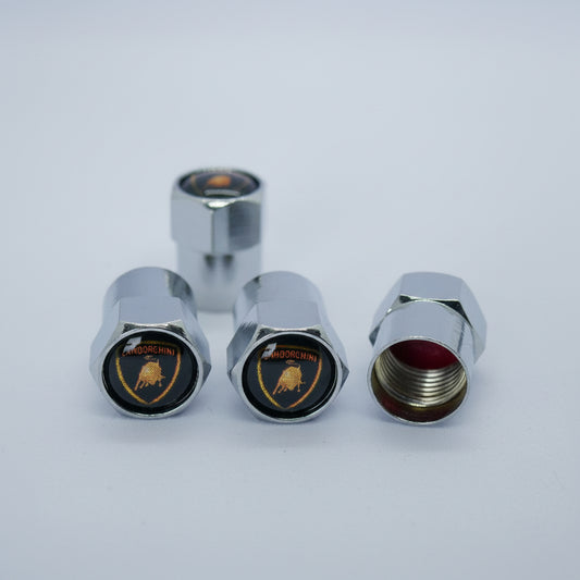 Lamborghini Style Tyre Valve Cap - Nut Style (Set of 4)