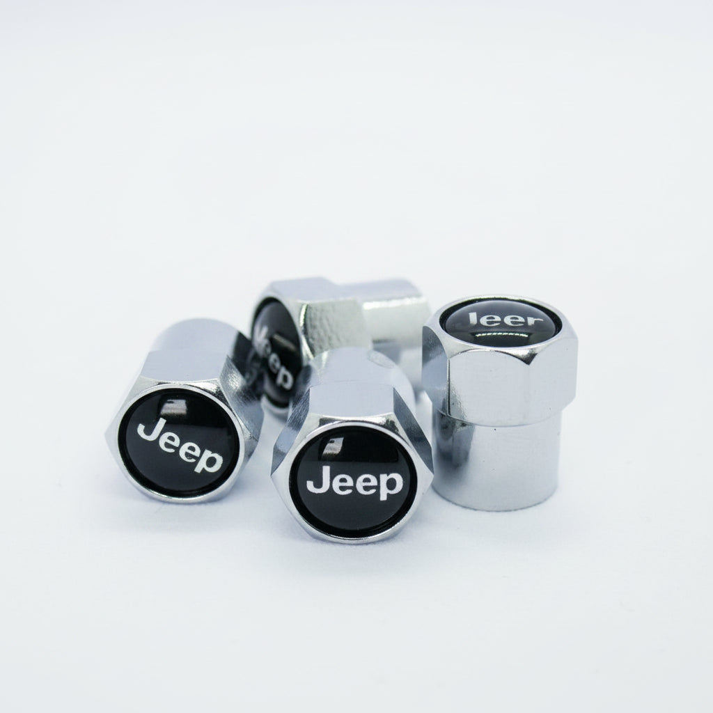 Jeep Style Tyre Valve Cap - Nut Style (Set of 4)