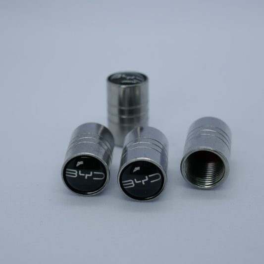 BYD Style Tyre Valve Cap - Barrel Style (Set of 4)